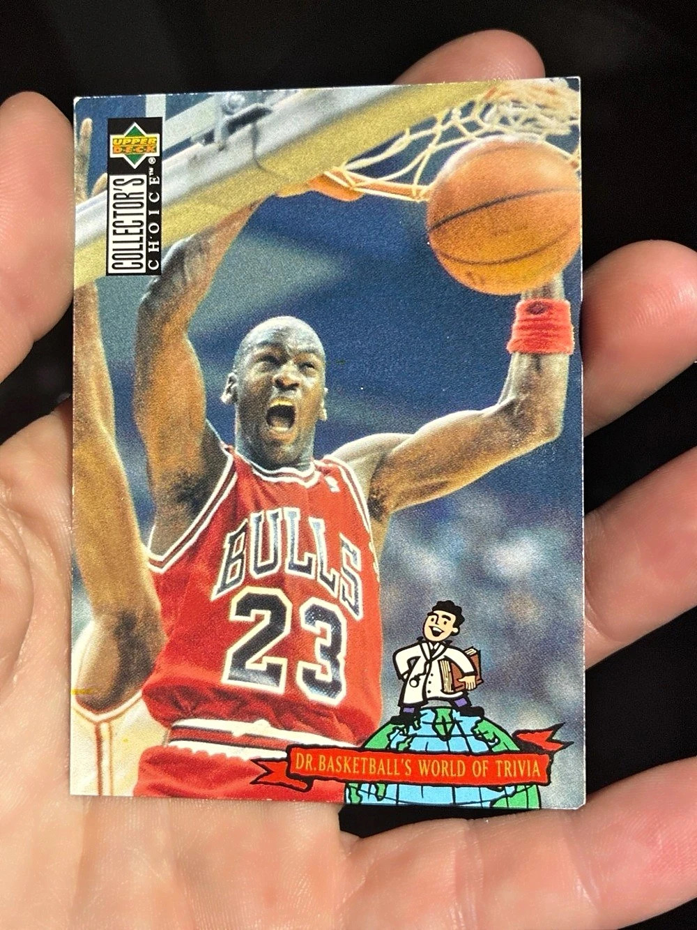 Upper Deck Michael Jordan Dr. Basketball's World of Trivia #402 Card 402